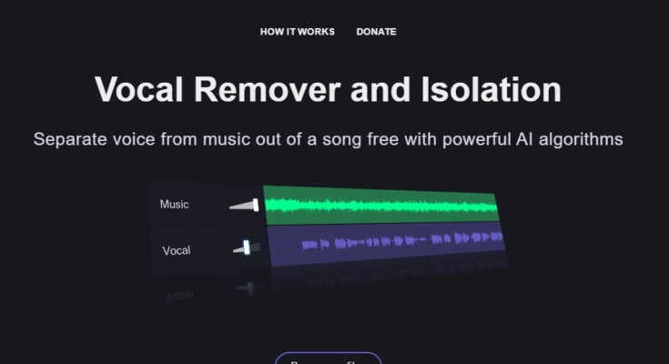 How to Remove Background Soundwave With AI Tool - VocalRemover.org
